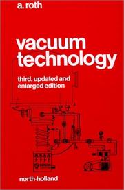 Cover of: Vacuum Technology by A. Roth