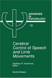 Cover of: Cerebral control of speech and limb movements