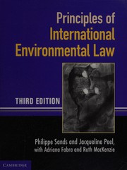 Cover of: Principles of international environmental law by Philippe Sands