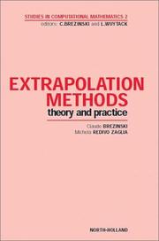 Cover of: Extrapolation methods | Claude Brezinski