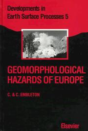 Cover of: Geomorphological hazards of Europe