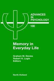 Cover of: Memory in everyday life