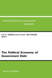 Cover of: The Political economy of government debt