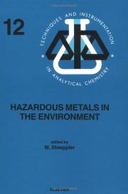 Cover of: Hazardous metals in the environment