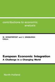 Cover of: European economic integration: a challenge in a changing world
