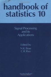 Cover of: Handbook of Statistics 10 | N. K. Bose