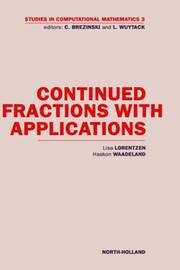 Cover of: Continued fractions with applications