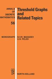 Cover of: Threshold graphs and related topics
