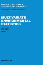 Cover of: Multivariate environmental statistics