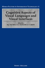 Cover of: Cognitive aspects of visual languages and visual interfaces