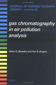 Cover of: Gas chromatography in air pollution analysis by V. G. Berezkin