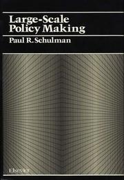Cover of: Large-scale policy making