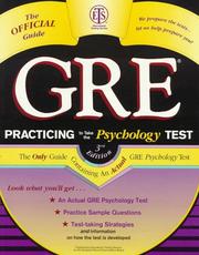Cover of: Practicing to take the GRE psychology test: the only guide containing an actual GRE psychology test.