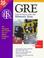 Cover of: Gre Practicing to Take the History Test