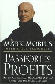 Cover of: Passport to profits by Mark Mobius