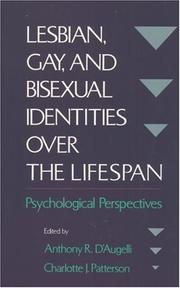 Cover of: Lesbian, Gay, and Bisexual Identities over the Lifespan | 