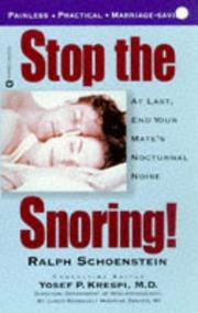 Cover of: Stop the snoring!