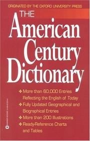 Cover of: The American century dictionary by edited by Laurence Urdang.