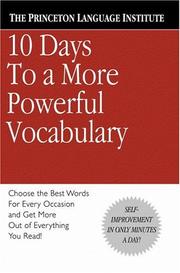 Cover of: 10 days to a more powerful vocabulary