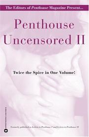 Cover of: Penthouse Uncensored II (Letters to Penthouse)