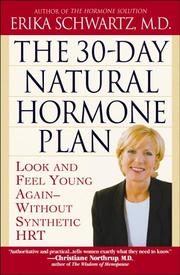 Cover of: The 30-Day Natural Hormone Plan | Erika Schwartz