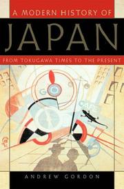 Cover of: A Modern History of Japan by Andrew Gordon