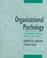 Cover of: Organizational Psychology