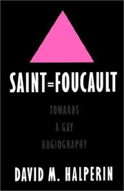 Cover of: Saint Foucault by David M. Halperin, David M. Halperin