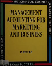Cover of: Management accounting for marketing and business: a profit oriented approach.