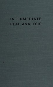 Cover of: Intermediate real analysis