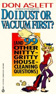 Cover of: Do I Dust or Vacuum First? | Don Aslett