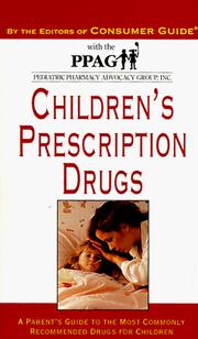 Cover of: Children's Prescription Drugs by Consumer Guide editors
