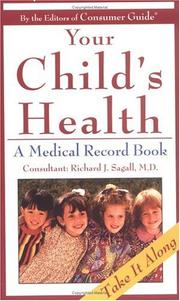 Cover of: Children's Medical Record Book by Consumer Guide editors