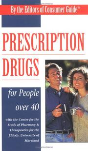 Cover of: Prescription Drugs for People over 40 by Consumer Guide editors
