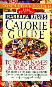 Cover of: Barbara Kraus Calorie Guide to Brand Names and Basic Foods 1998 (Serial)