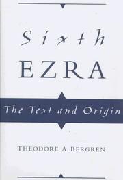 Cover of: Sixth Ezra: the text and origin