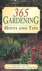 Cover of: 365 Gardening Hints and Tips