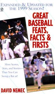 Cover of: Great Baseball Feats, Facts, and Firsts 2000 by David Nemec