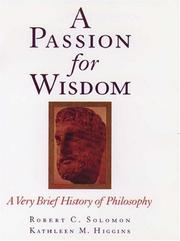 Cover of: A Passion for Wisdom: A Very Brief History of Philosophy