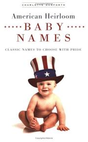 Cover of: American heirloom baby names