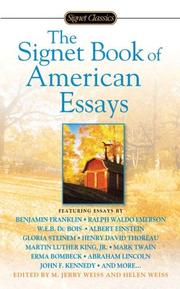 Cover of: The Signet Book of American Essays (Signet Classics)