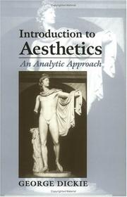 Cover of: Introduction to Aesthetics by George Dickie