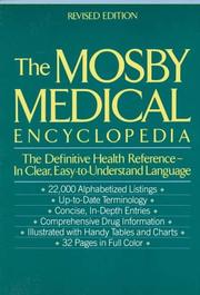Cover of: The Mosby medical encyclopedia by Walter D. Glanze, managing editor ; Kenneth N. Anderson, editor and medical writer ; Lois E. Anderson, consulting editor and writer.