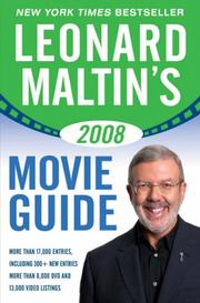 Cover of: Leonard Maltin's Movie Guide 2008 (Leonard Maltin's Movie Guide) by Leonard Maltin