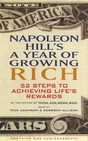 Cover of: Napoleon Hill's A Year of Growing Rich by Napoleon Hill, Rick Adamson, Deborah Allison