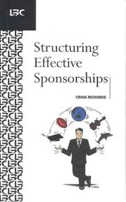 Cover of: Structuring effective sponsorships