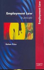 Cover of: Employment law in principle