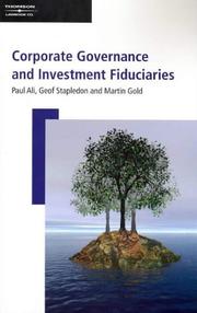 Cover of: Corporate governance and investment fiduciaries