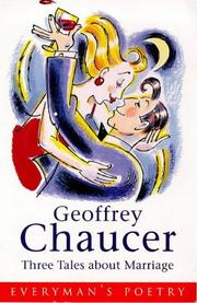 Cover of: Geoffrey Chaucer Three Tales About Marriage