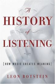 Cover of: The History Of Listening